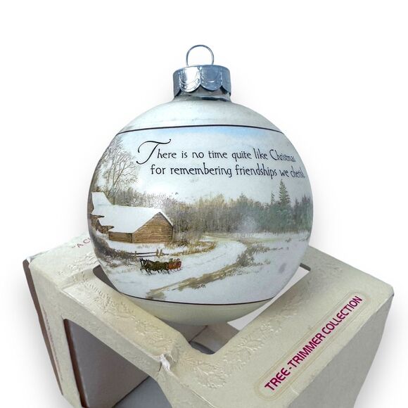 Hallmark Keepsake Ornament A Cherished Friend 1979 Ornament Glass Ball Christmas - Picture 16 of 16